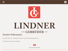 Tablet Screenshot of lindner-gebr.de